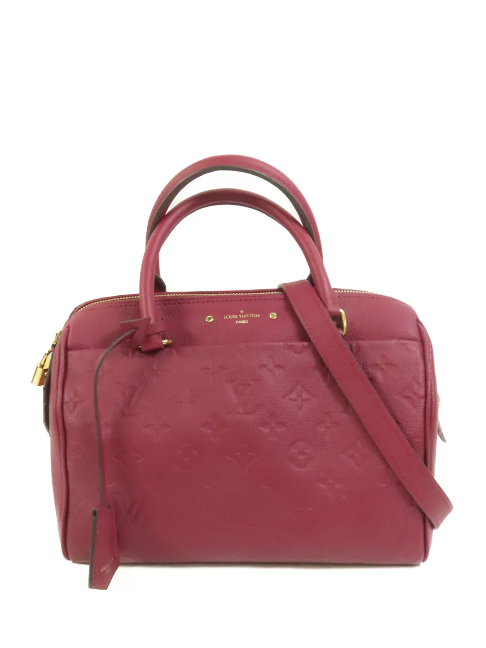 Louis Vuitton Pre-Owned Speedy Bandouliere monogram shoulder bag - Red