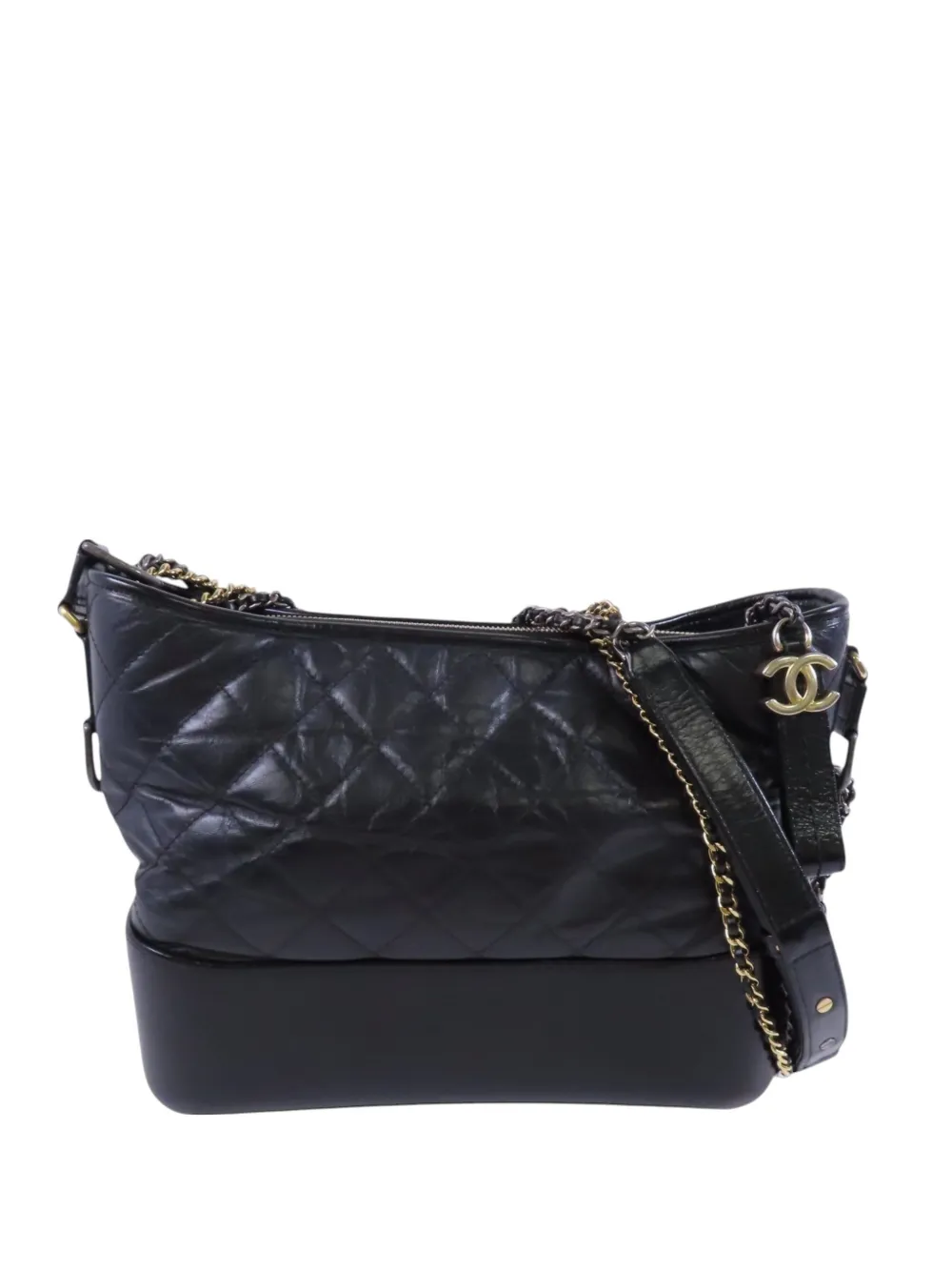 CHANEL Pre-Owned Gabrielle quilted shoulder bag - Black