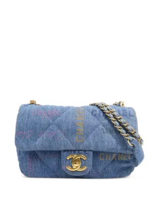 CHANEL Pre-Owned 2020 クラシック フラップ デニムショルダーバッグ