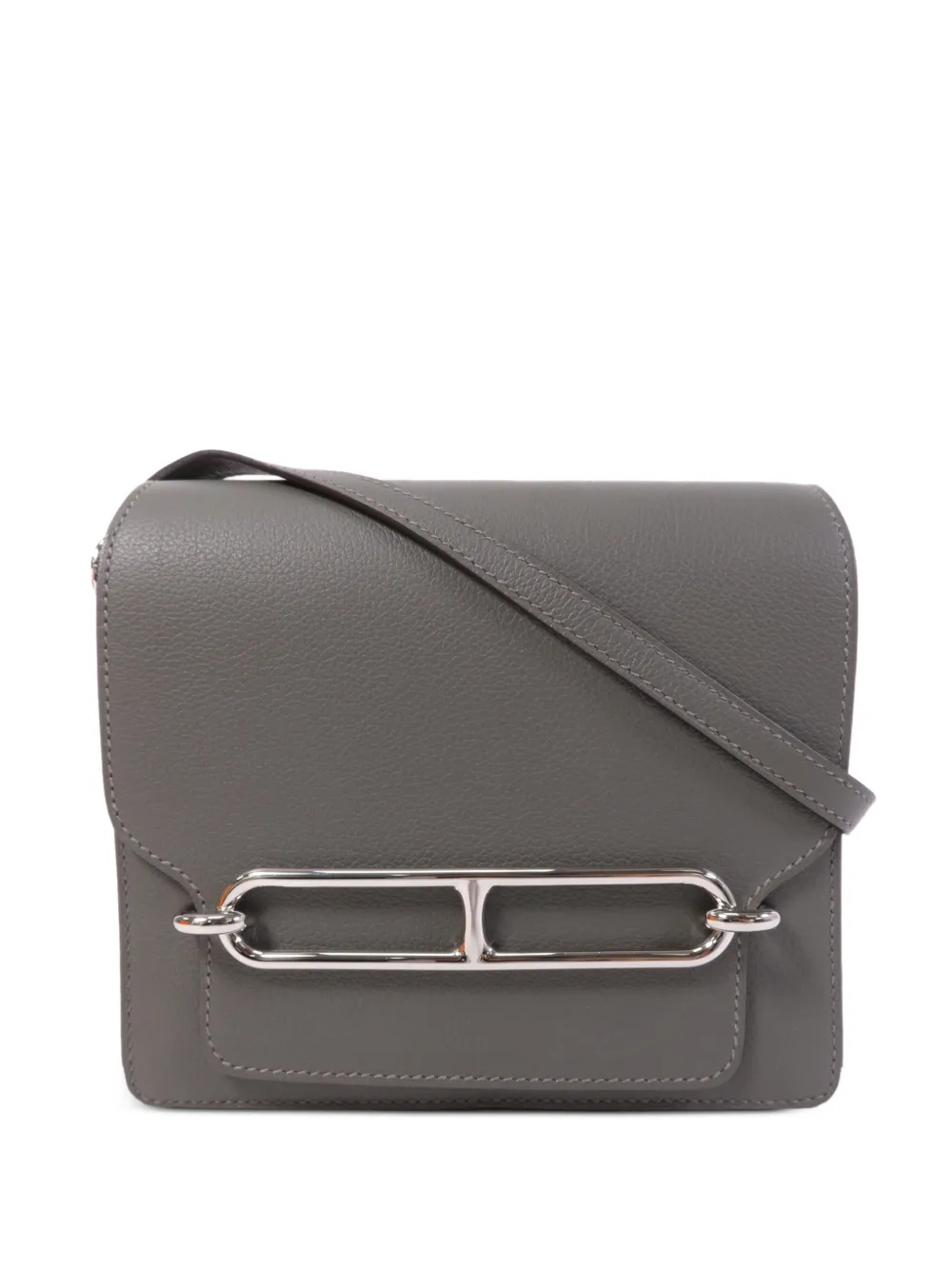Hermès Pre-Owned mini Roulis leather bag - Grigio