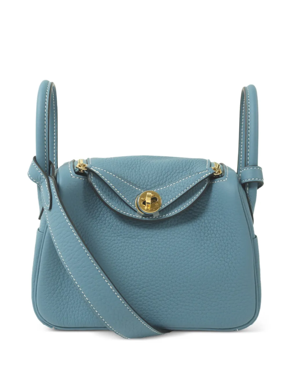 Hermès Pre-Owned Mini Lindy shoulder bag - Blu
