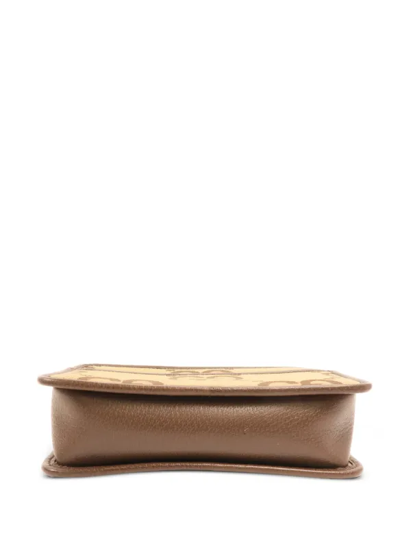 Gucci Pre-Owned Mini Jumbo GG Shoulder Bag | Brown | FARFETCH