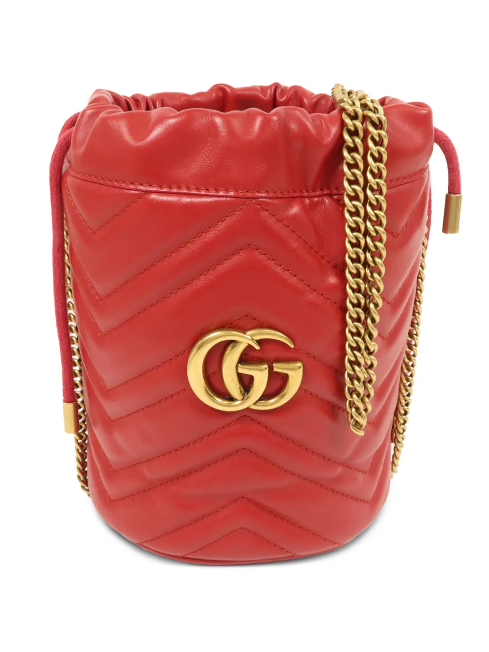 Gucci Pre-Owned mini GG Marmont bucket bag - Rot