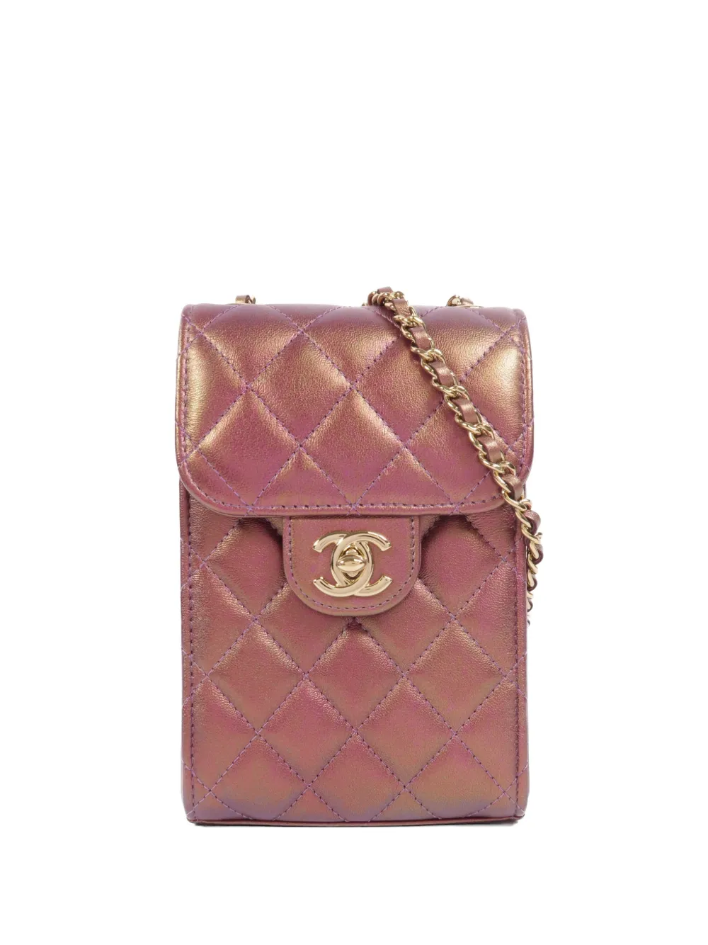 CHANEL Pre-Owned CC turn-lock phone shoulder bag - Rosa