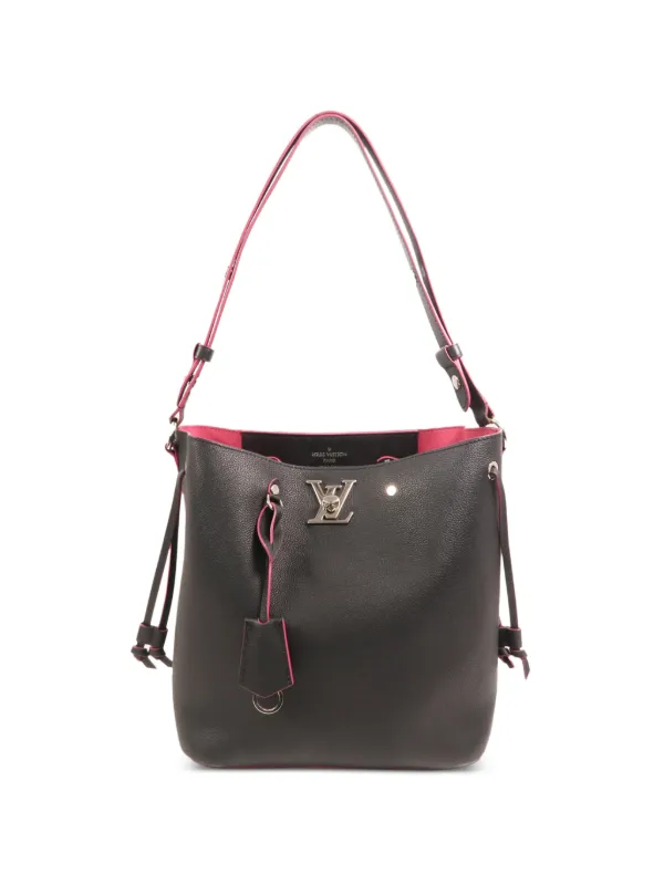 Louis Vuitton Pre-owned Lockme Bucket Bag in Black