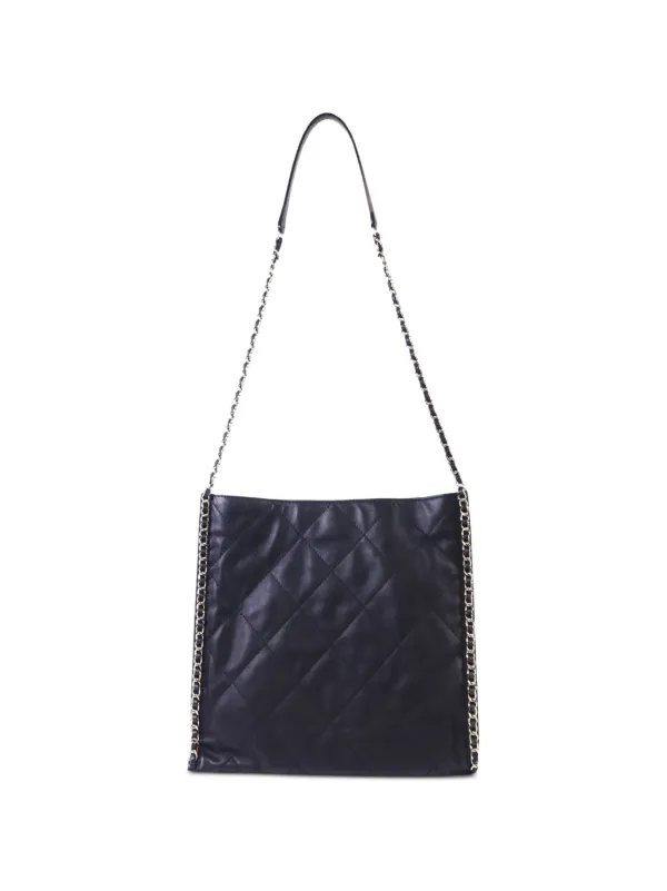 CHANEL - Calfskin Matelasse Chain Shoulder Backpack Black CHANEL CC SHW Matelasse Backpack Chain Shoulder Bag A57826  main image 3