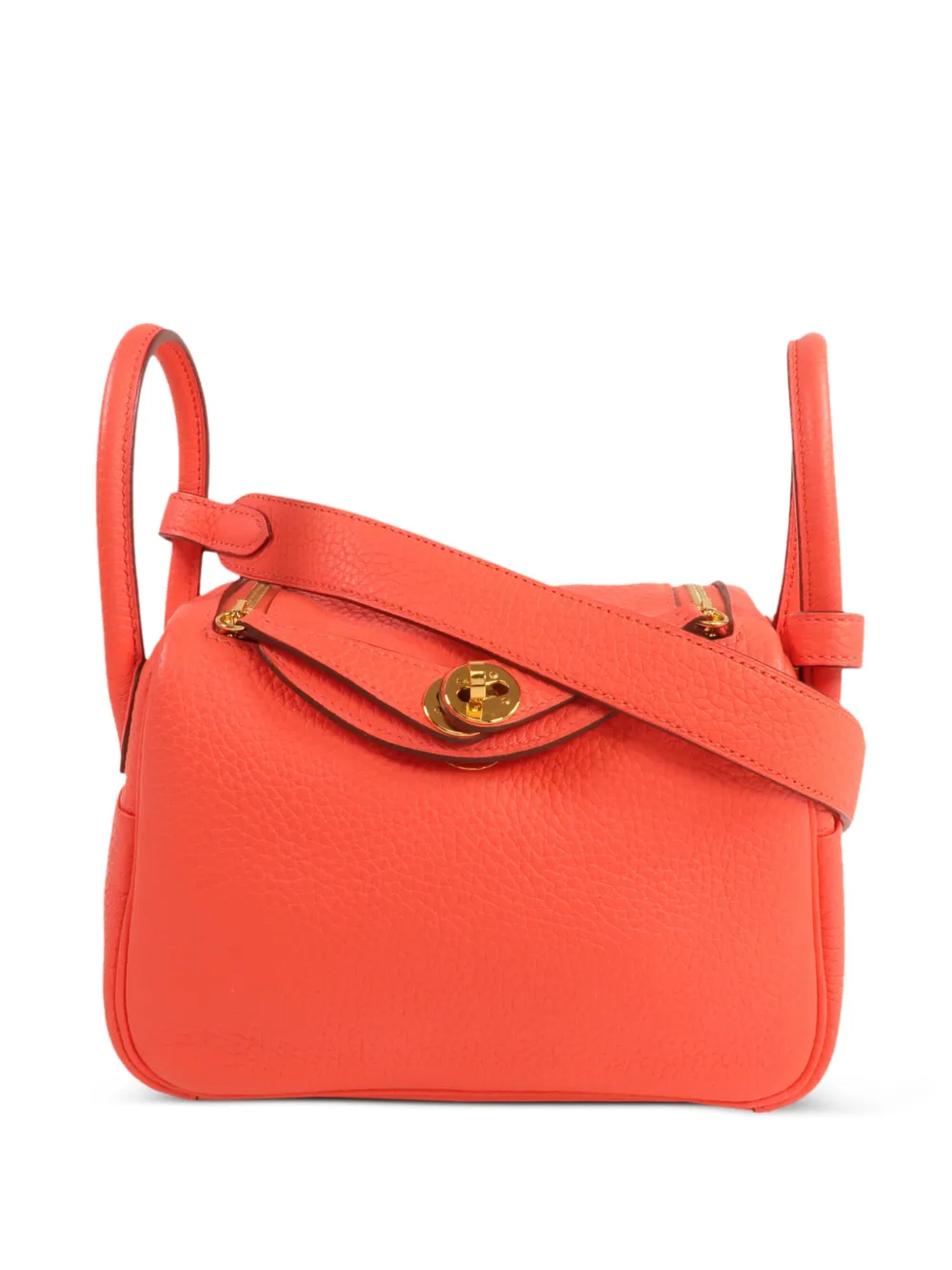 Hermès Pre-Owned mini Lindy shoulder bag - Arancione