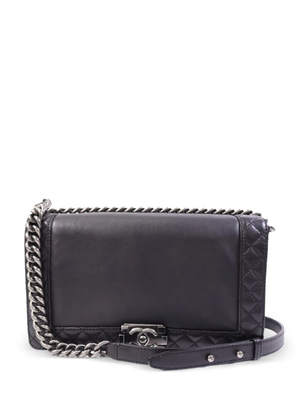 CHANEL Pre-Owned Boy quilted shoulder bag - Black