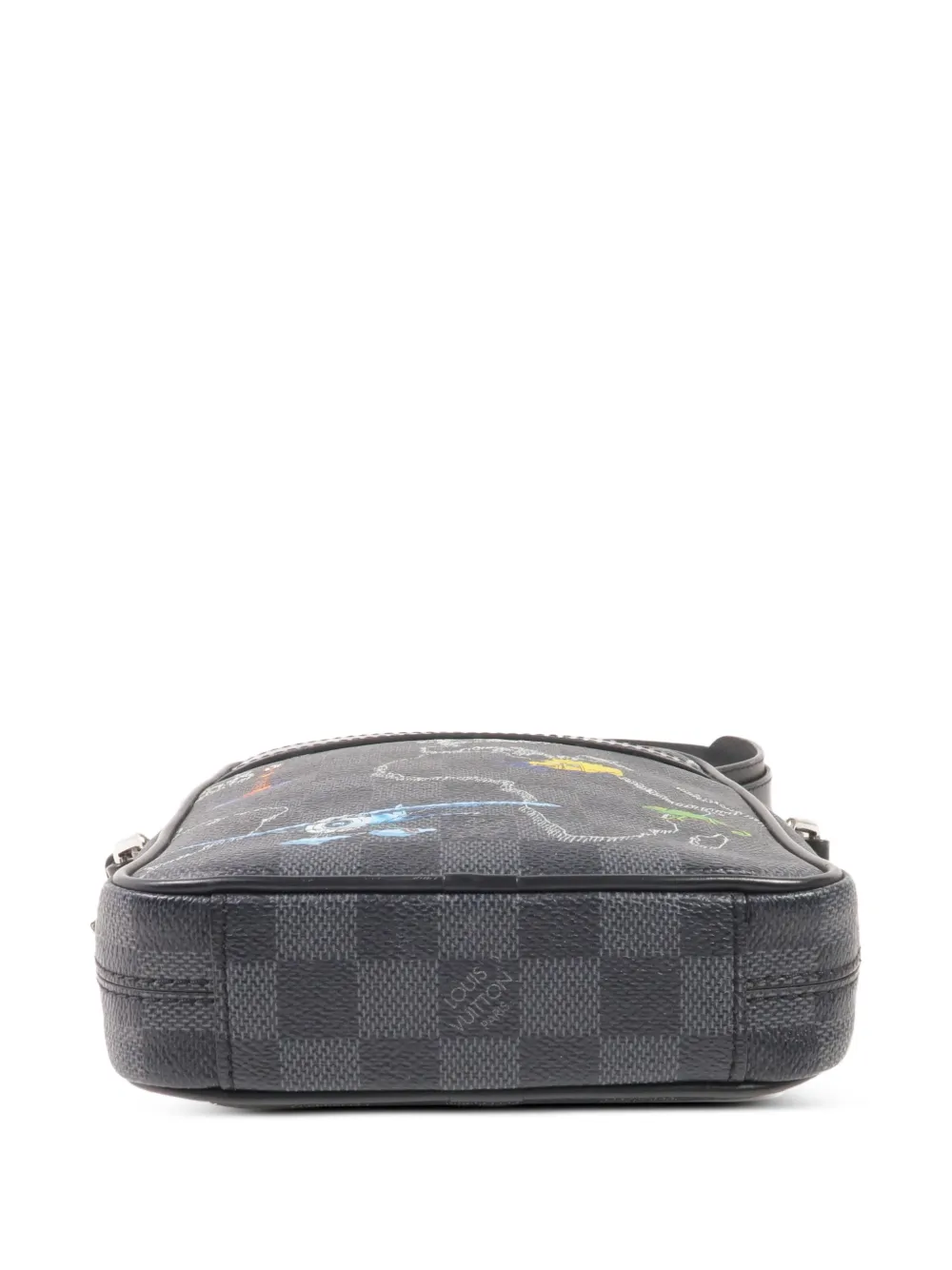 Louis Vuitton Pre-Owned PM Damier Graphite Danube crossbodytas Zwart