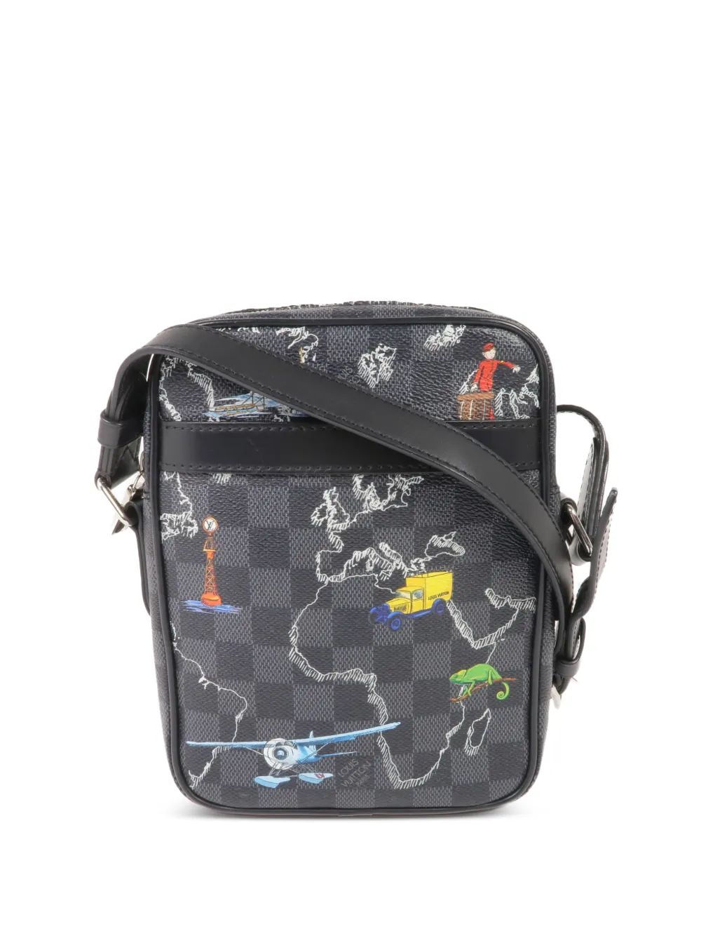 Louis Vuitton Pre-Owned PM Damier Graphite Danube cross body bag - Black