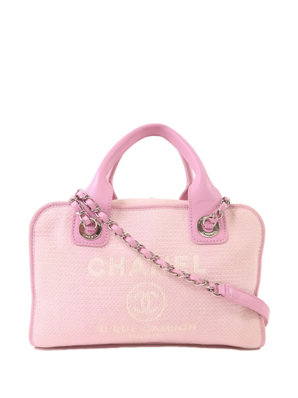 CHANEL Pre-Owned CC Deauville bowling bag - Rosa