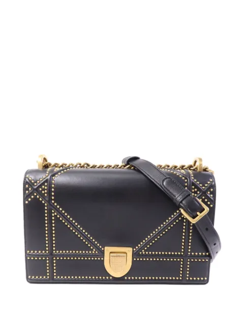 Christian Dior Pre-Owned Diorama studded shoulder bag