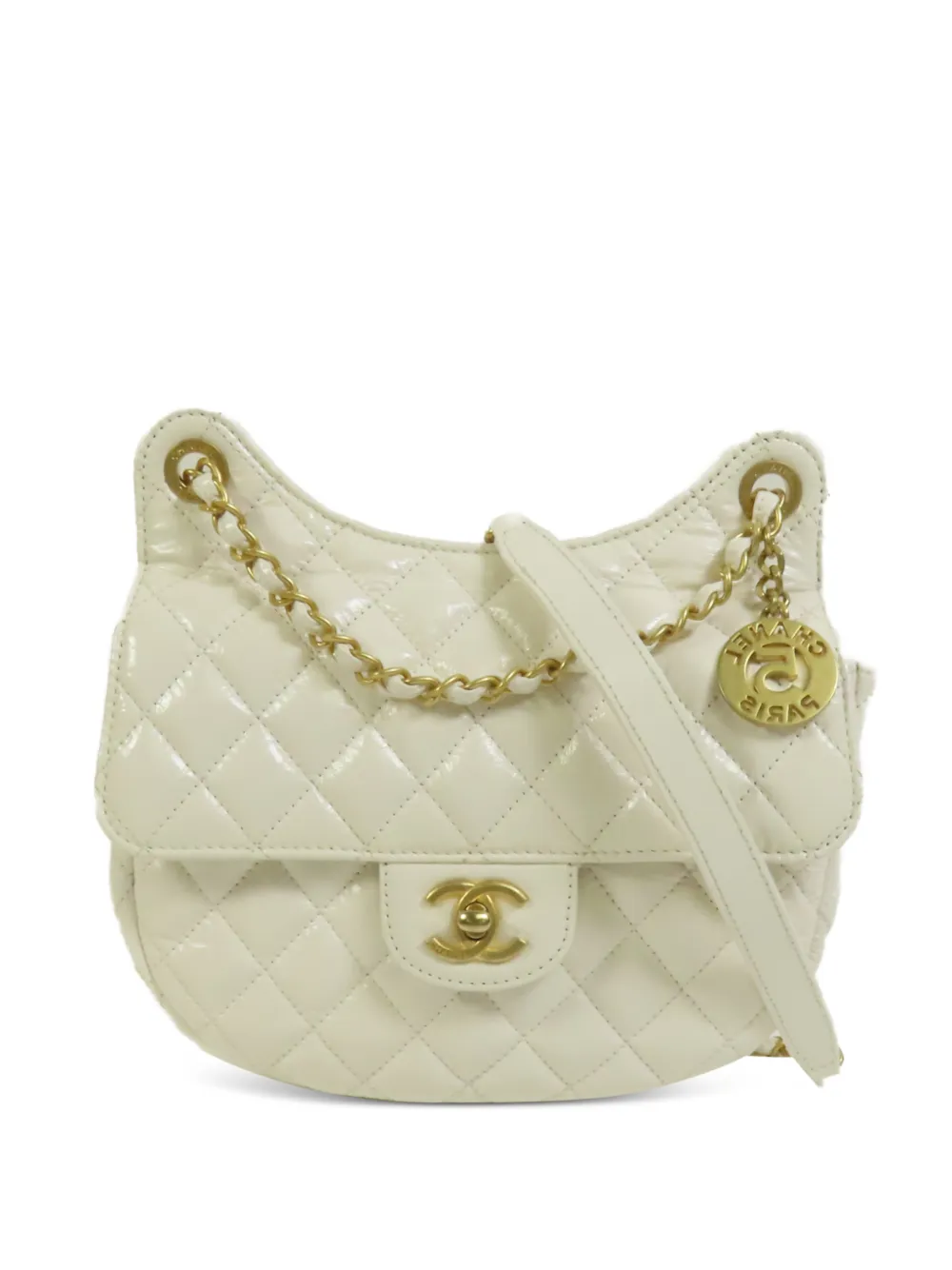 CHANEL Pre-Owned CC turn-lock shoulder bag - Weiß