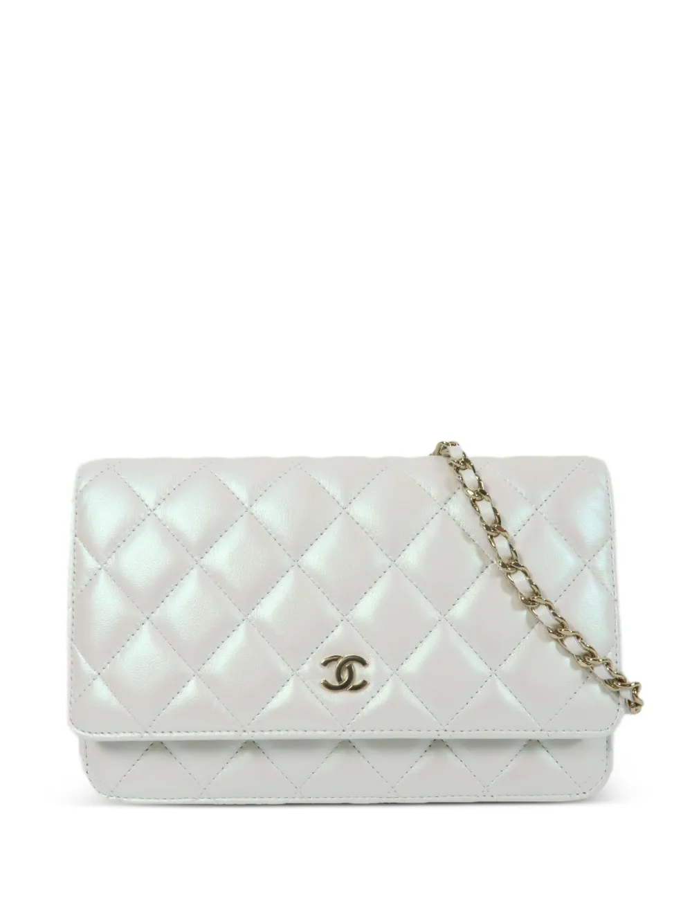 CHANEL Pre-Owned quilted CC shoulder bag - Bianco