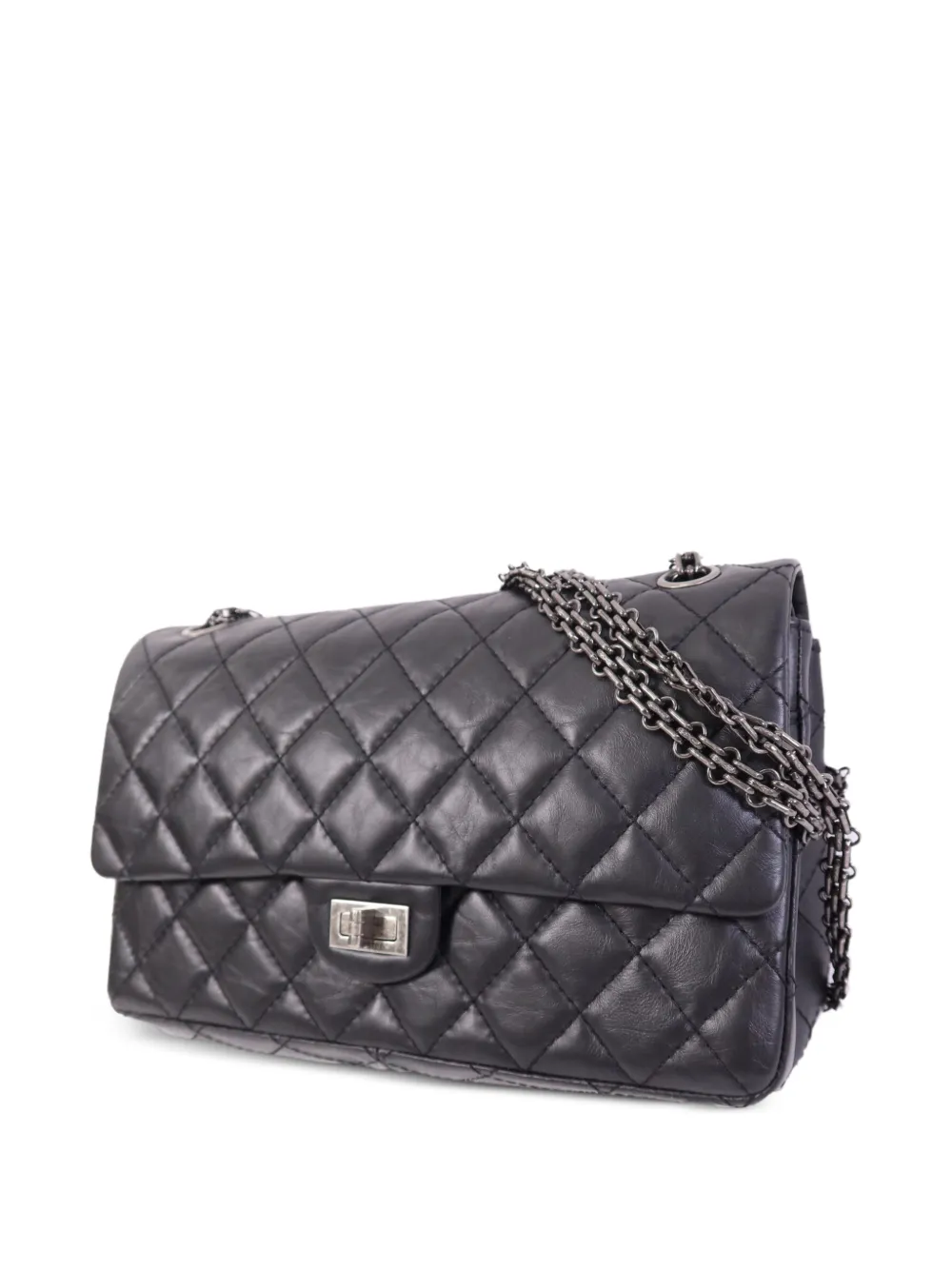 CHANEL Pre-Owned 2.55 Chain Shoulder Bag | Black | FARFETCH