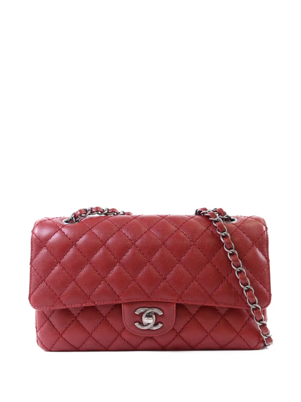 CHANEL Pre-Owned 25 Classic Double Flap CC turn-lock shoulder bag - Red