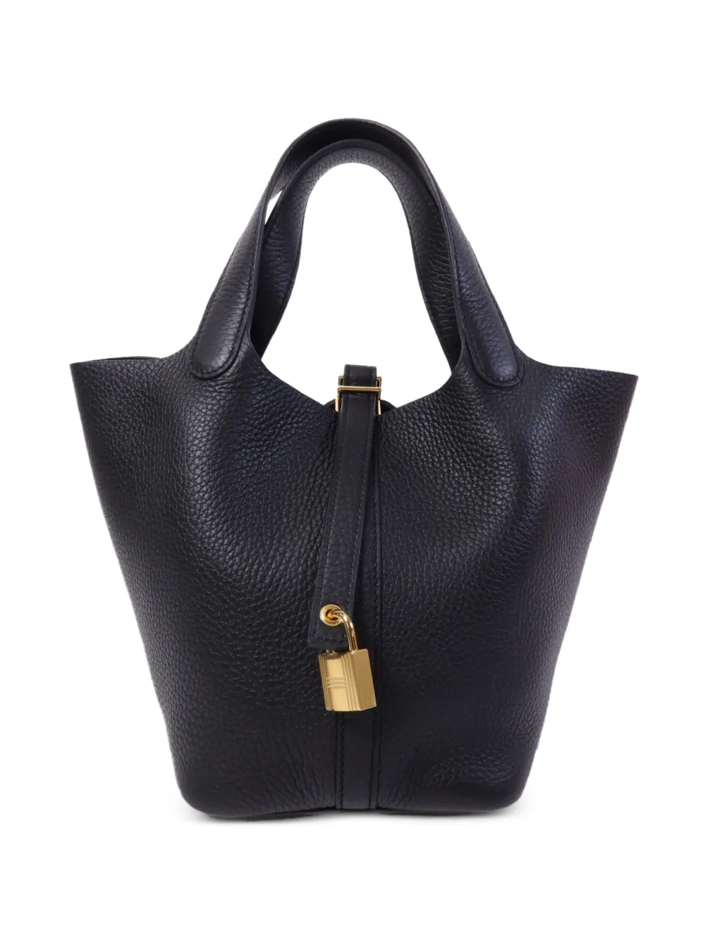 Hermès Pre-Owned PM Picotin Clemence-leather tote bag - Nero