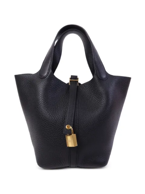 Hermès Pre-Owned PM Picotin Clemence-leather tote bag