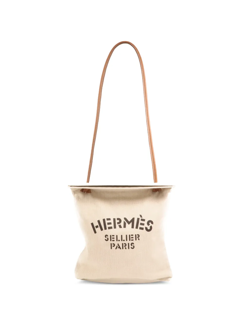Hermès Pre-Owned canvas shoulder bag - Toni neutri