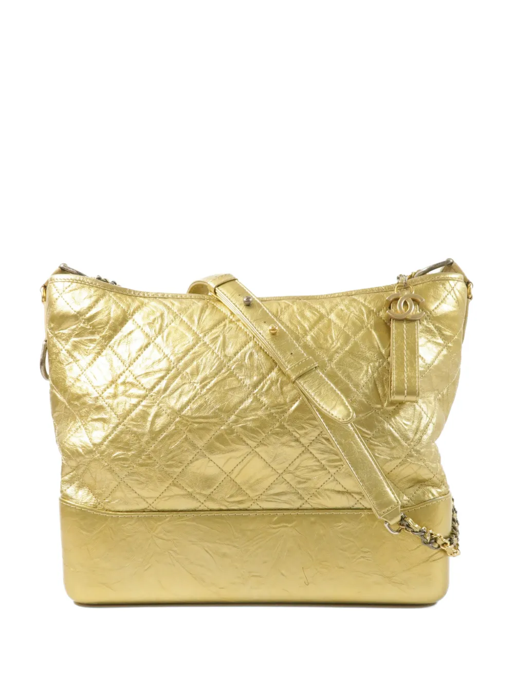 CHANEL Pre-Owned large Gabrielle quilted shoulder bag - Oro