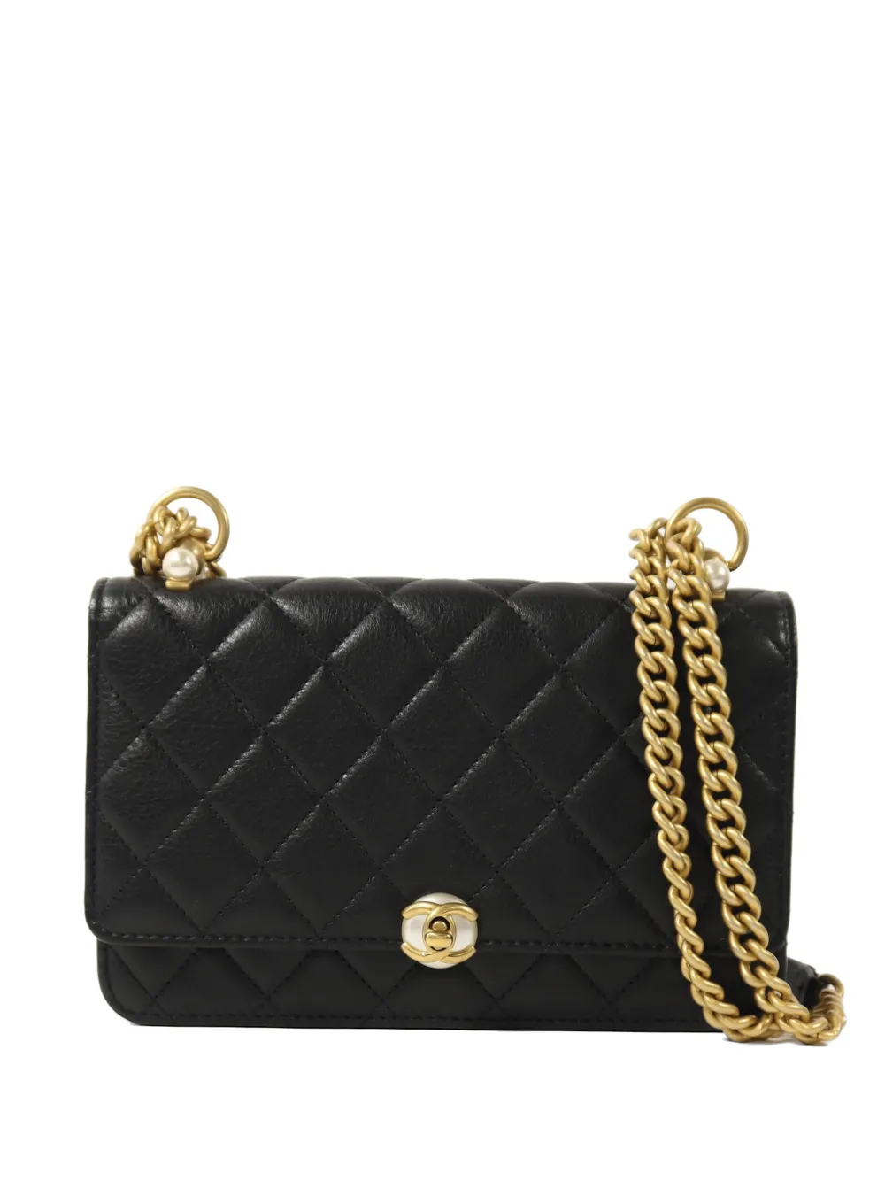 CHANEL Pre-Owned CC quilted calfskin shoulder bag - Nero