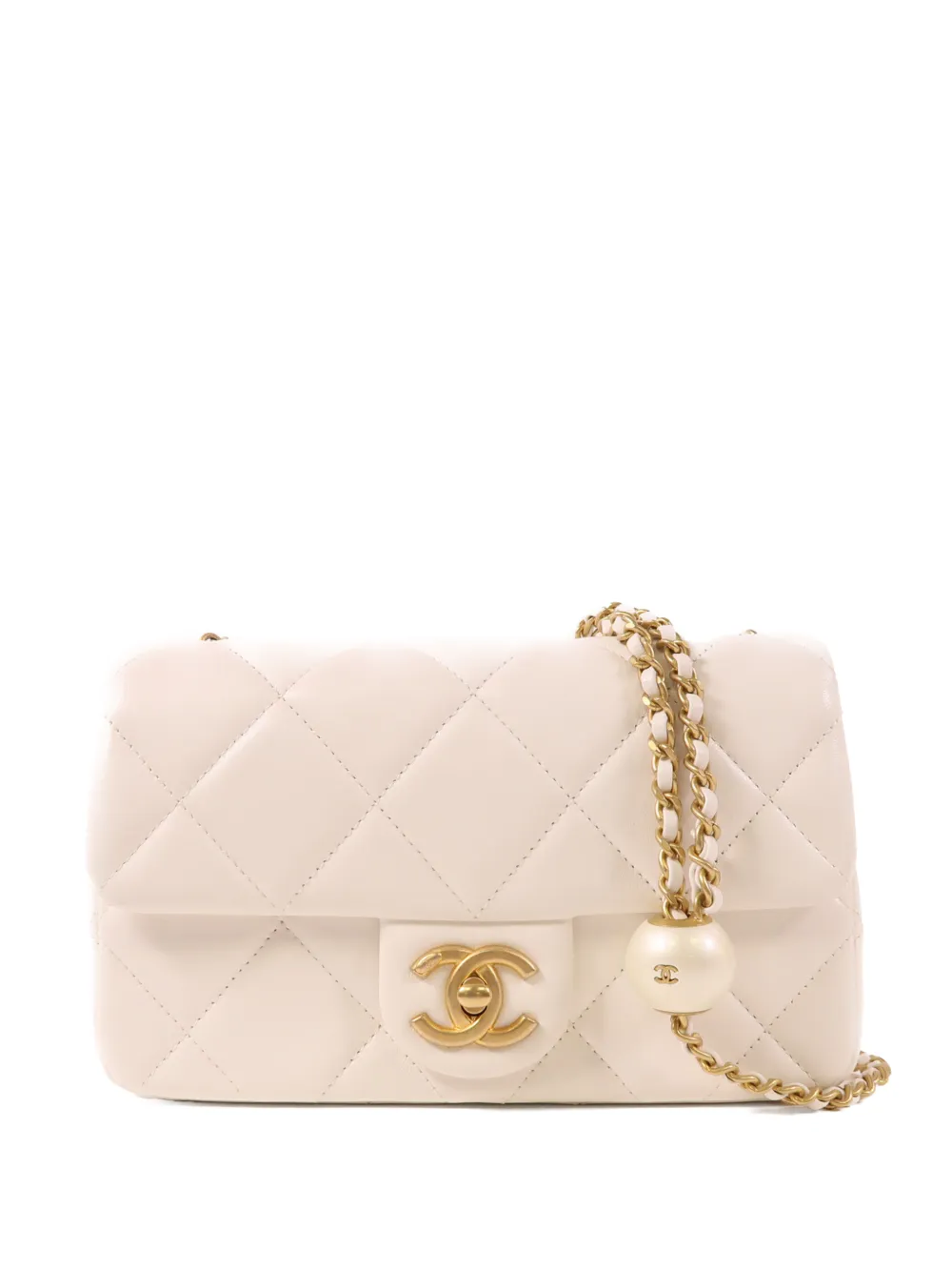 CHANEL Pre-Owned CC turn-lock shoulder bag - Neutrals