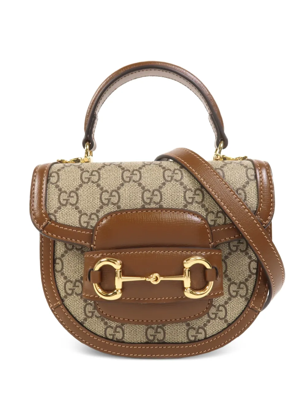 Gucci Pre-Owned mini Horsebit 1955 tote bag - Marrone