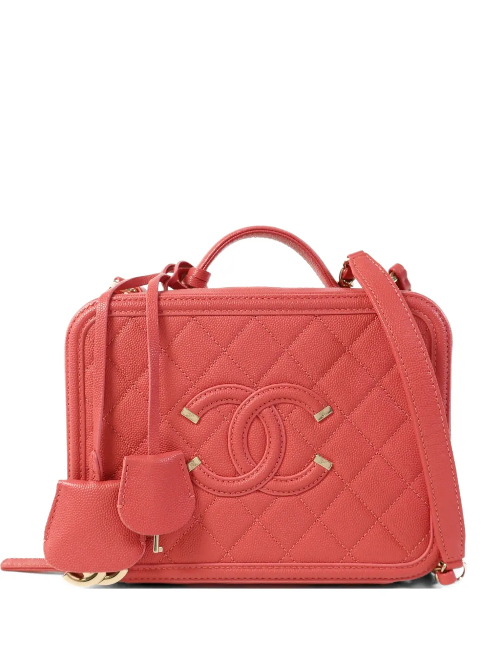 CHANEL Pre-Owned CC vanity case tote bag - Rosa