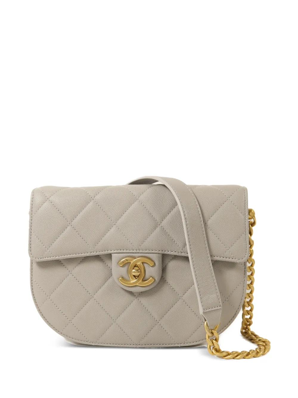 CHANEL Pre-Owned half-moon shoulder bag - Grey