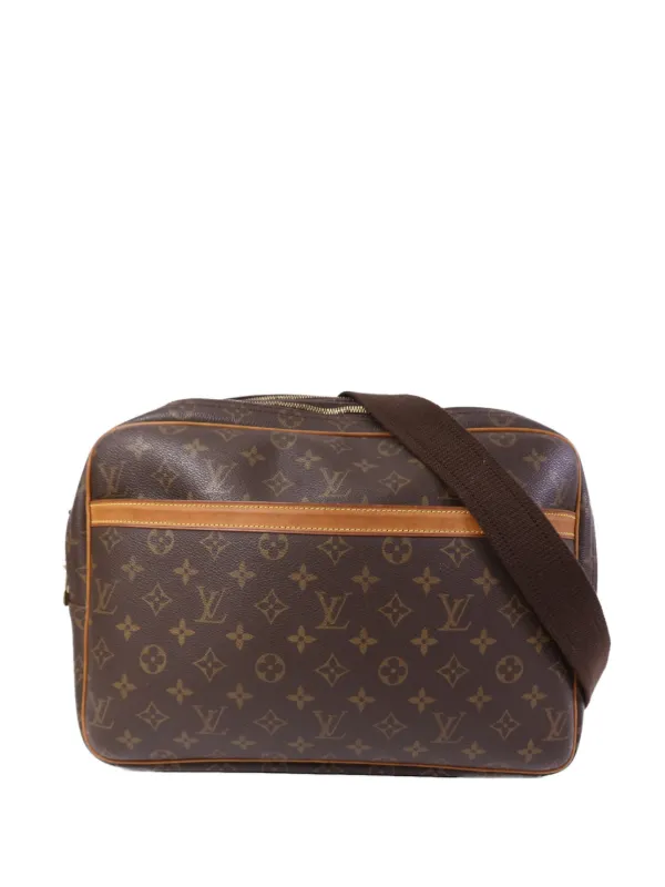 Louis Vuitton Pre-owned GM Reporter Monogram Shoulder Bag in Brown
