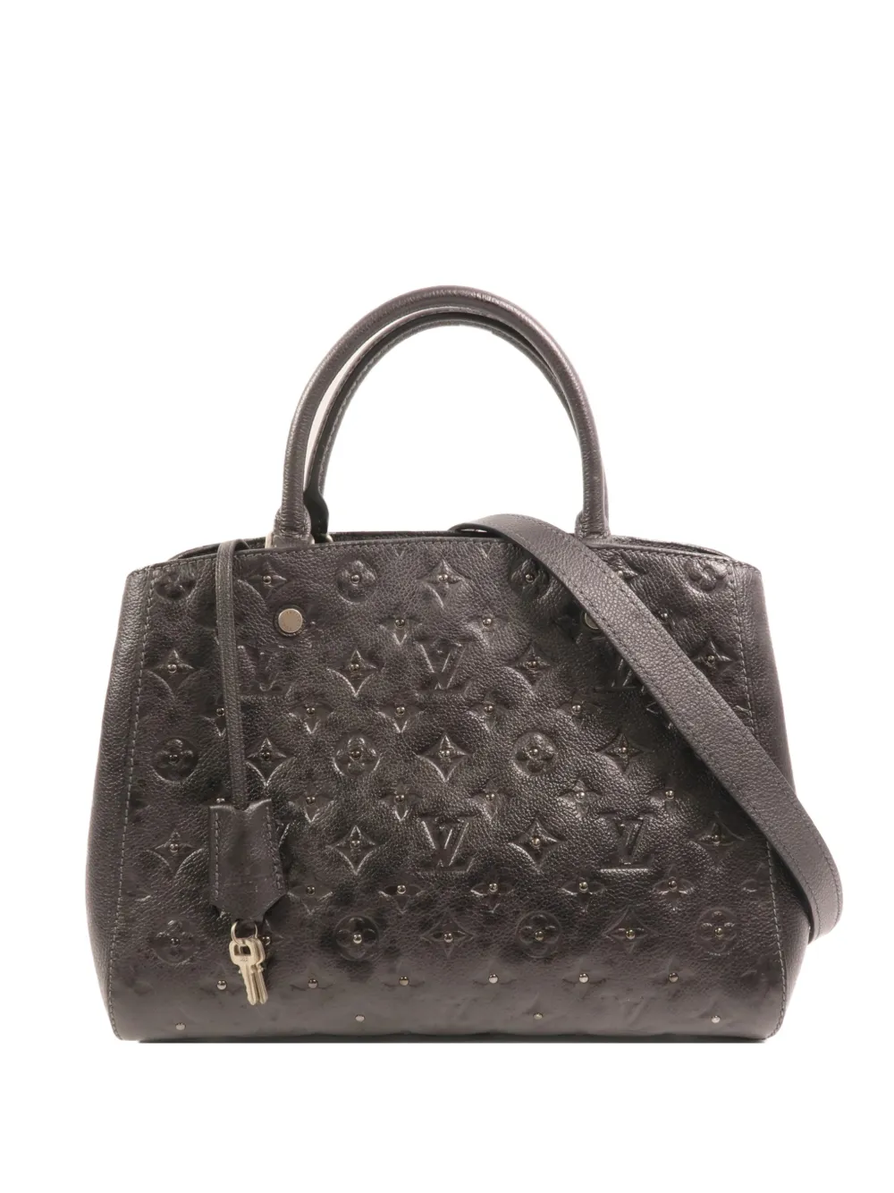 Louis Vuitton Pre-Owned BB Montaigne Monogram Empreinte tote bag - Nero