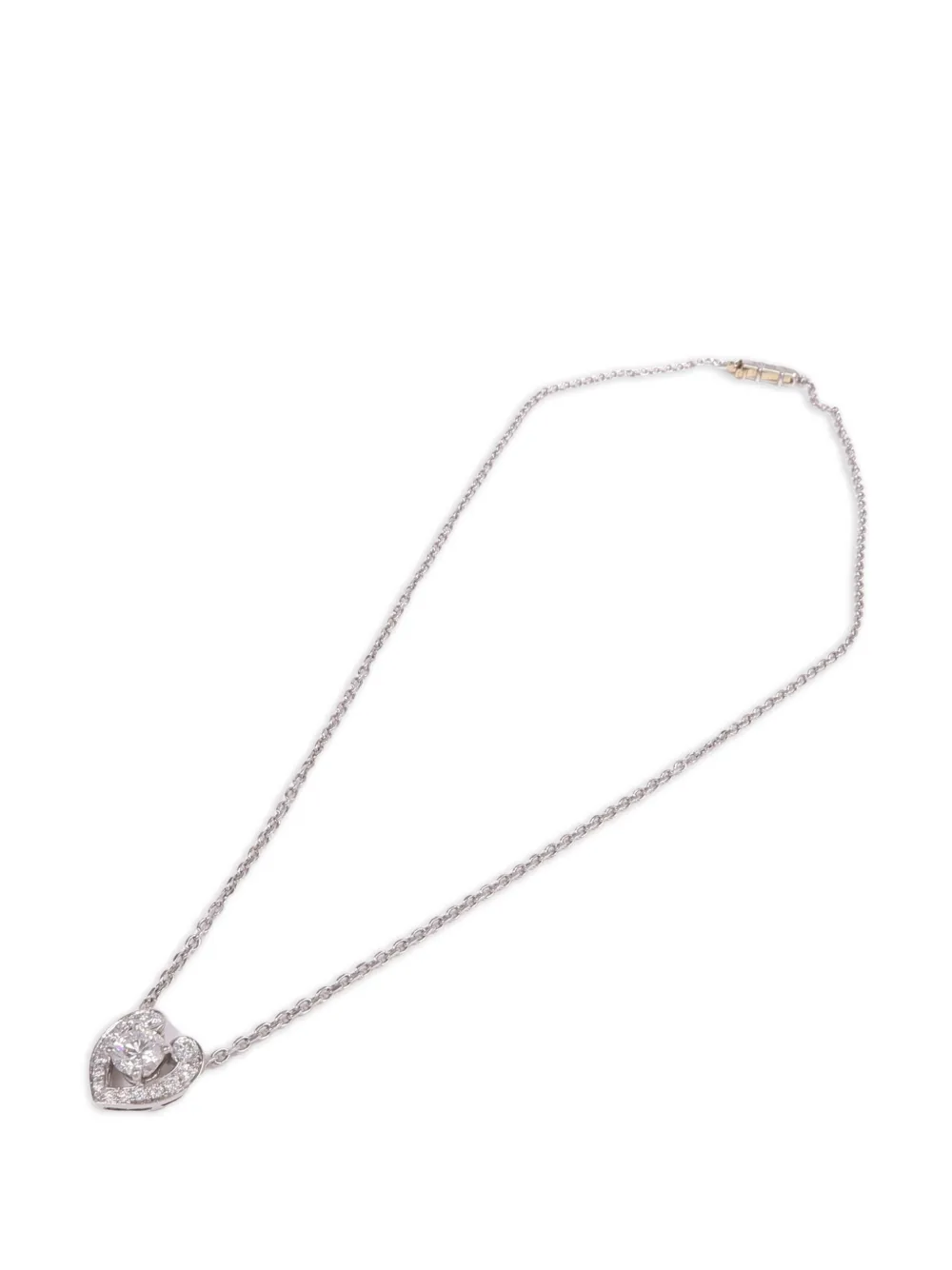 Pre-owned Cartier Diamond Necklace In Silver
