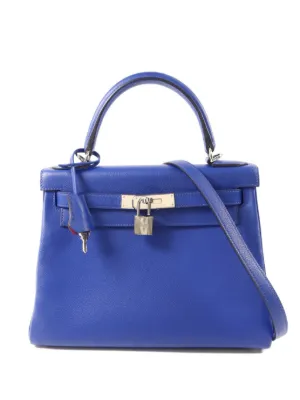 Hermès Pre-Owned ケリー 28 ハンドバッグ | ブルー | FARFETCH JP