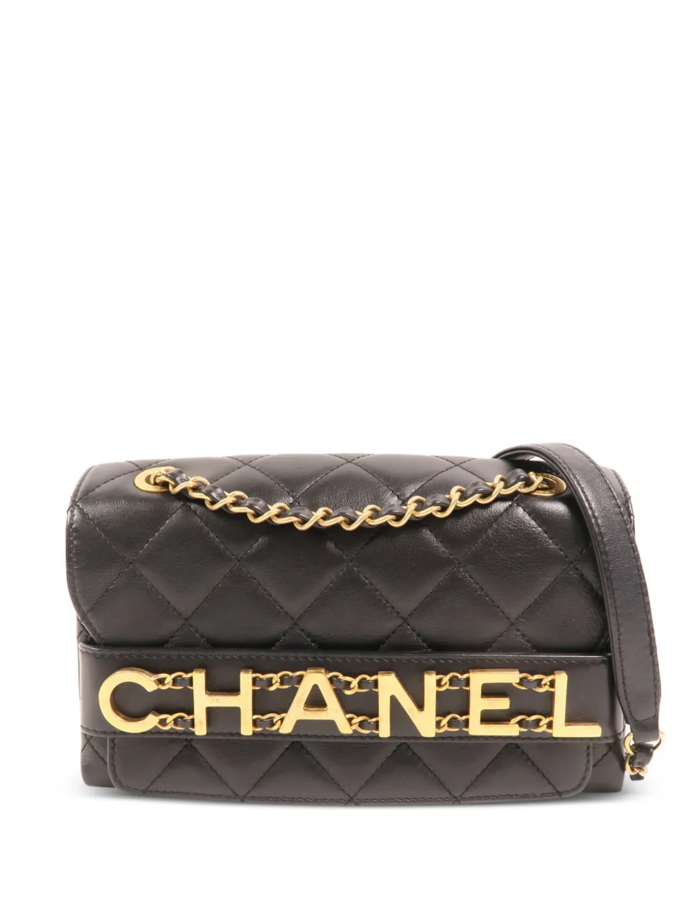CHANEL Pre-Owned quilted enchained flap crosssbody bag - Nero
