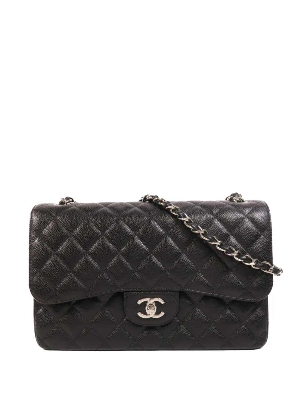 CHANEL Pre-Owned large Classic Double Flap CC turn-lock shoulder bag - Nero