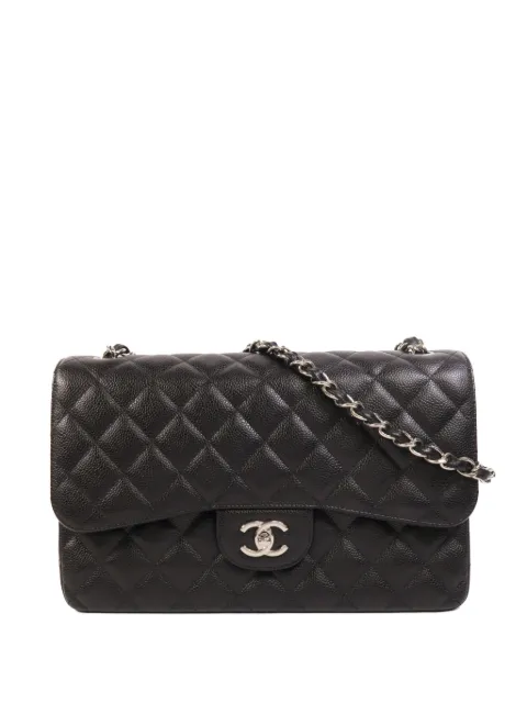CHANEL Pre-Owned large Classic Double Flap CC turn-lock shoulder bag