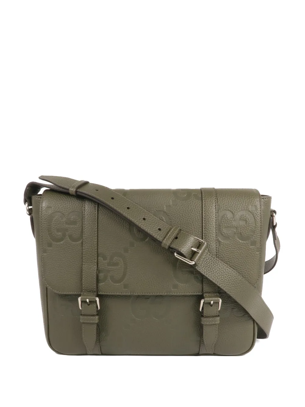 Gucci Pre-Owned Jumbo GG messenger bag - Verde