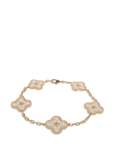 Van Cleef & Arpels Pre-Owned pulsera Alhambra con diamantes