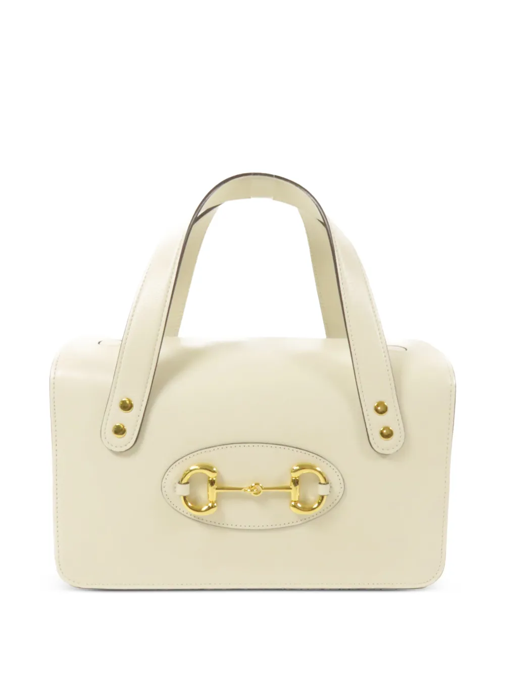Gucci Pre-Owned Horsebit 1955 Boston handbag - Bianco