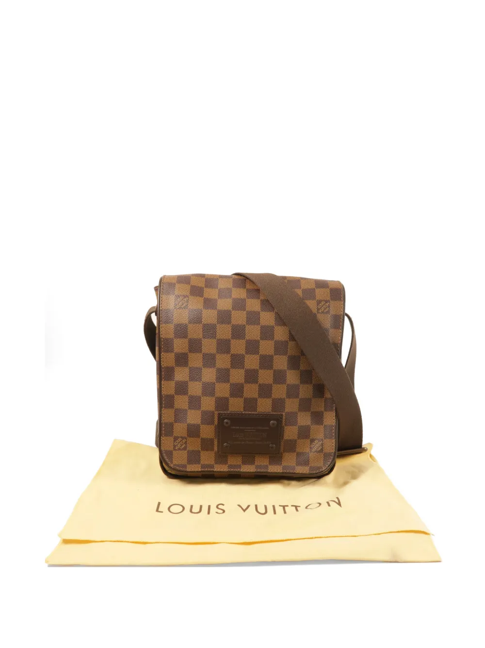 Louis Vuitton Pre-owned PM Brooklyn Messenger Bag in Brown, view 5