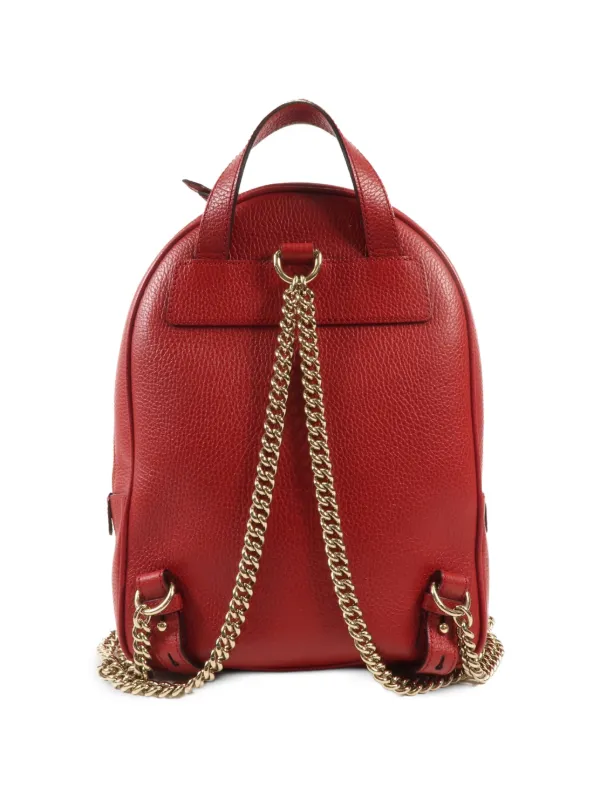 Gucci Pre-Owned GG Embossed Backpack | Red | FARFETCH ID