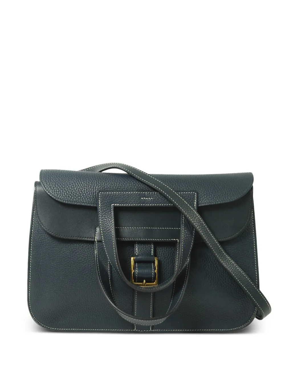 Hermès Pre-Owned 31 Halzan Clemence shoulder bag - Verde