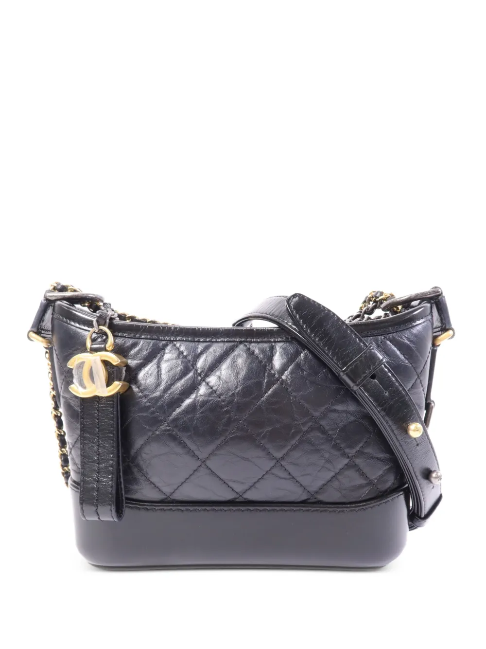 CHANEL Pre-Owned small Gabrielle CC chain shoulder bag - Black