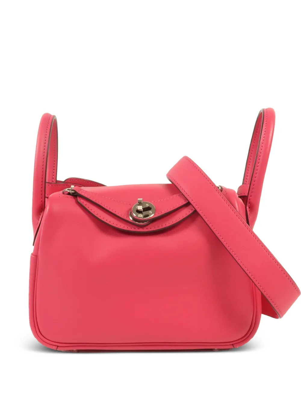 Hermès Pre-Owned mini Lindy Swift-leather crossbody bag - Rosa