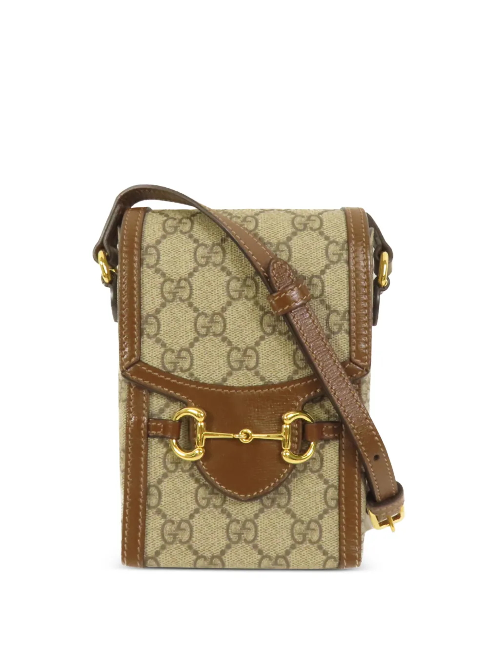 Gucci Pre-Owned mini GG Horsebit 1955 messenger bag - Toni neutri