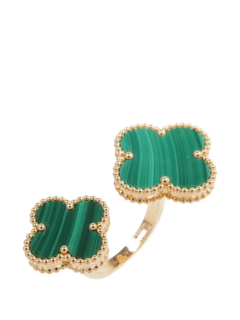 Van Cleef & Arpels Pre-Owned Magic Alhambra malachite ring