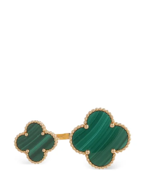 Van Cleef & Arpels Pre-Owned Magic Alhambra malachite ring