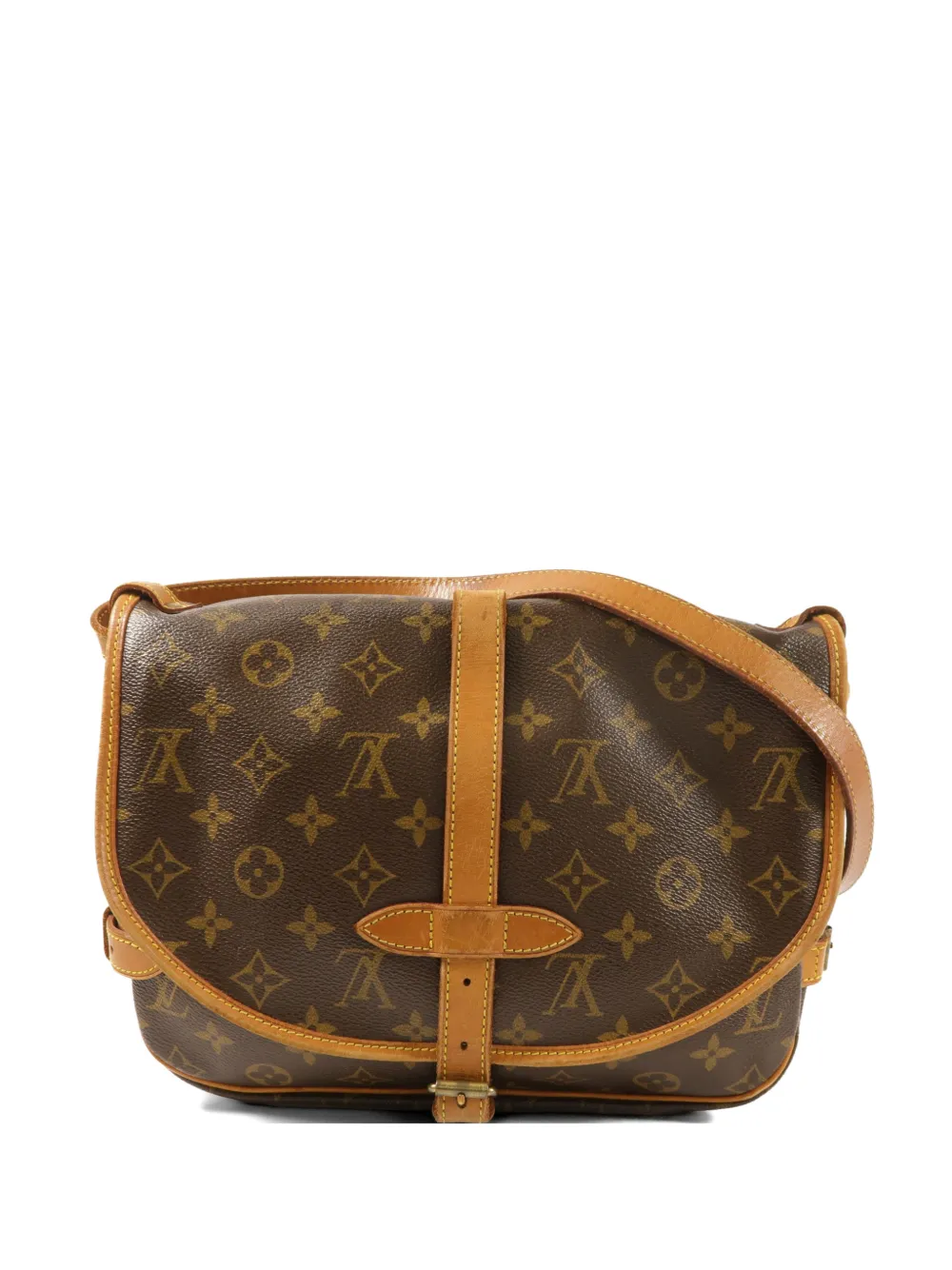 Louis Vuitton Pre-Owned 30 Saumur Monogram shoulder bag - Marrone