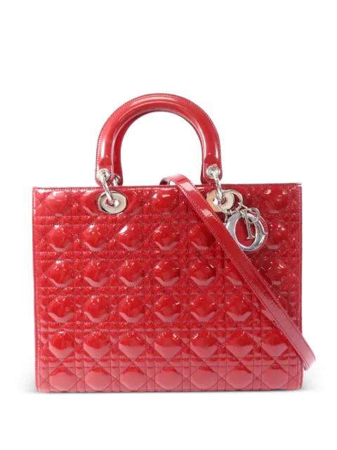 Christian Dior Pre-Owned large Lady Dior Cannage tote bag