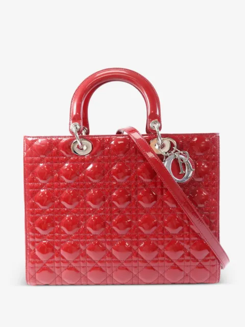 Christian Dior Pre-Owned large Lady Dior Cannage tote bag